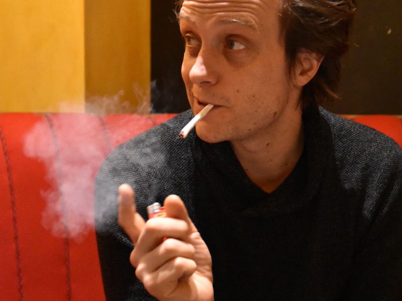 August Diehl. Am Ende einer Promotiontour.