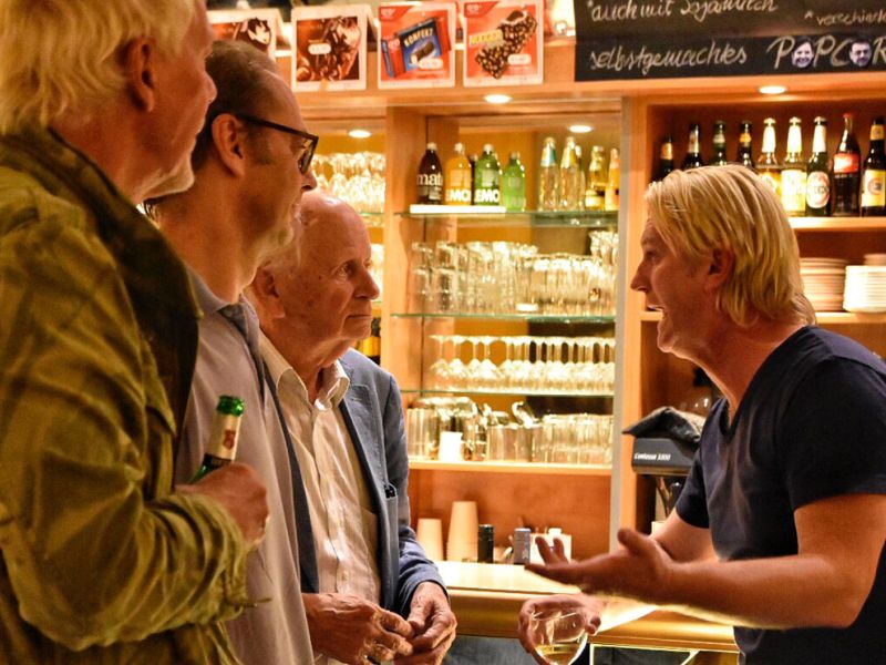 Felix und Werner Grassmann Gespräch mit Detlev Buck