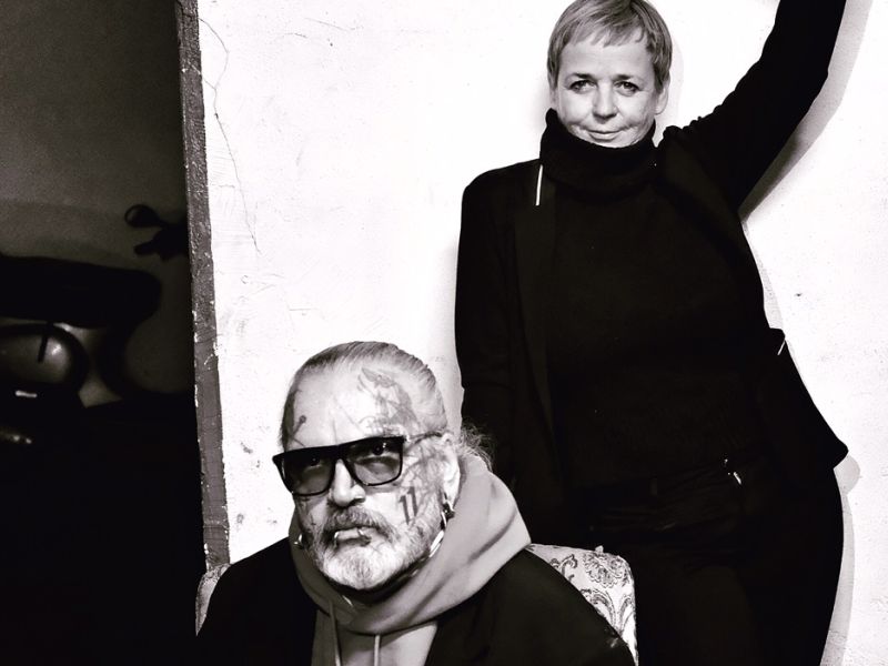 Türsteher und Fotograf Sven Marquardt und Regisseurin Annekatrin Hendel.