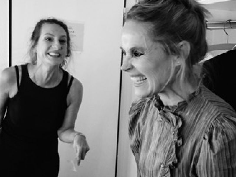 Backstage Die Vodkagespräche. Catrin Striebeck. Karoline Eichhorn. Sprechübungen.