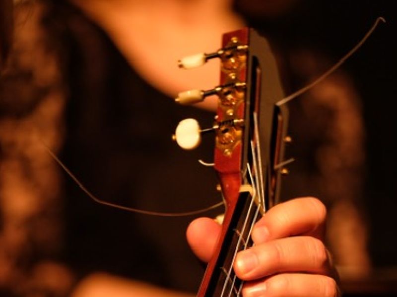 Lesung Rilke-Texte mit Gitarre. Levantehaus Hamburg.