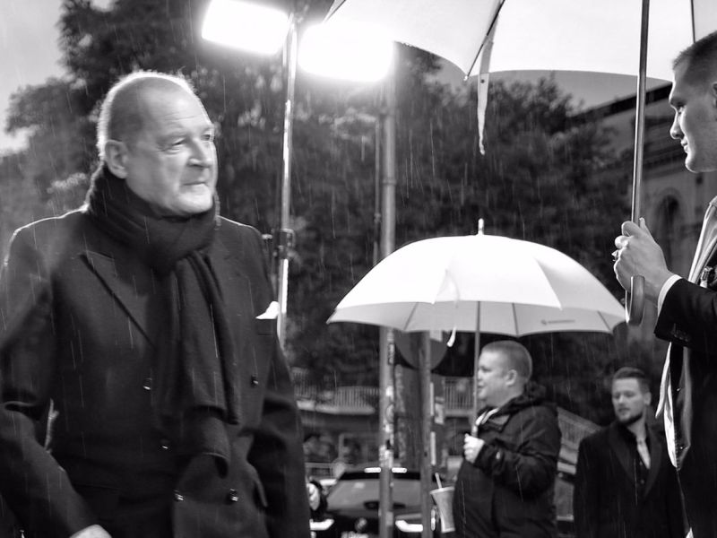 Burghart Klaußner im Regen. FF 19
