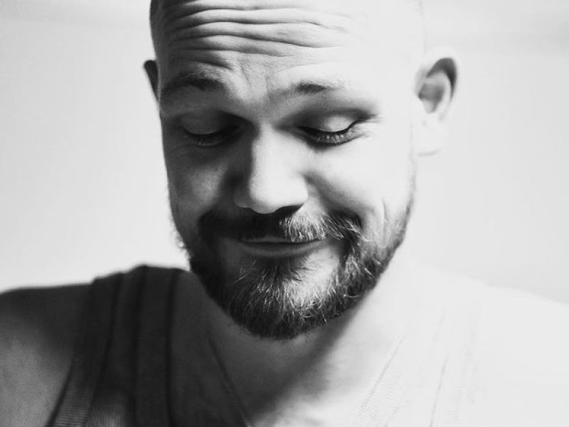 Actor Matti Krause in playful mood.