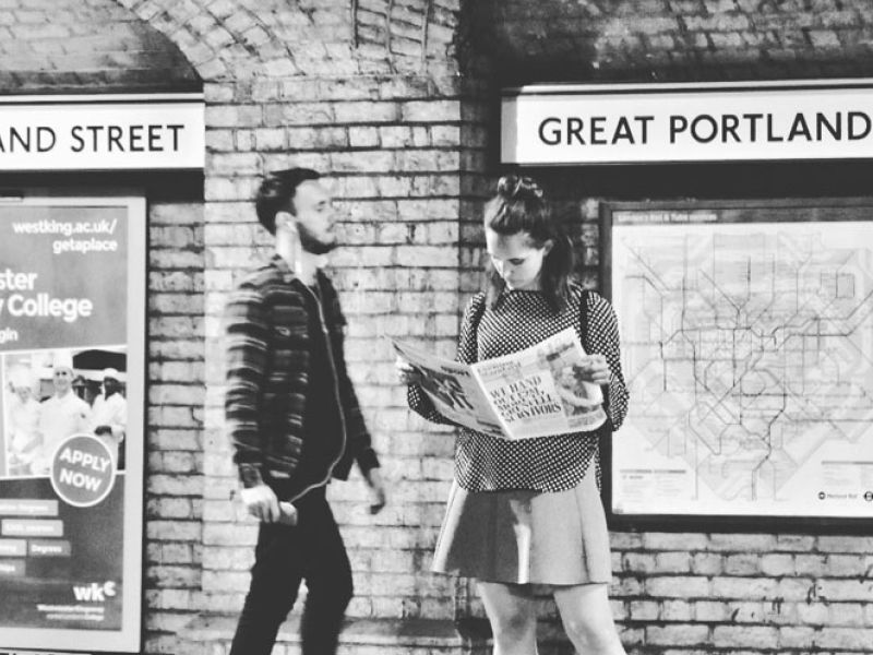 Tube scene. London.