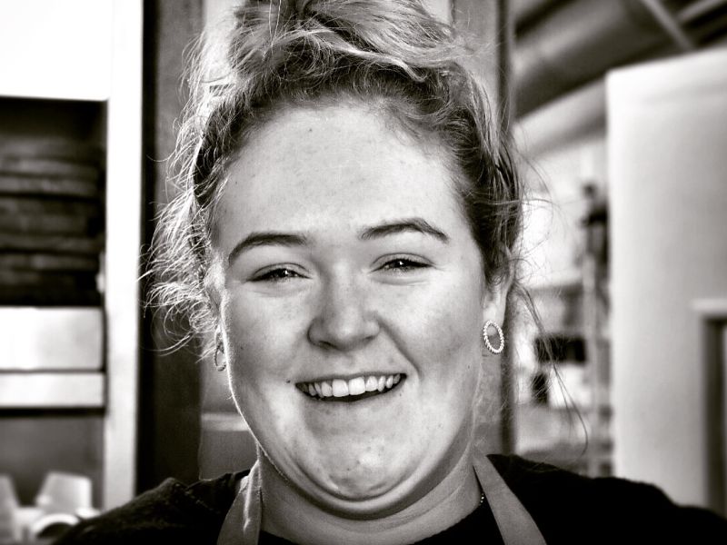 IRISH FACES. Marge. Waitress at The Bakehouse. Dublin.