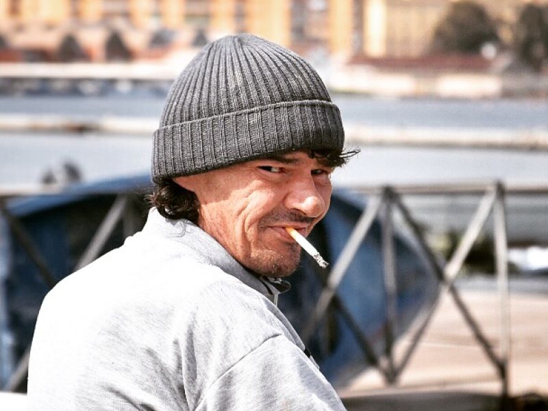 ITALIAN FACES. Angelo. Fisherman. Tarent. Puglia.